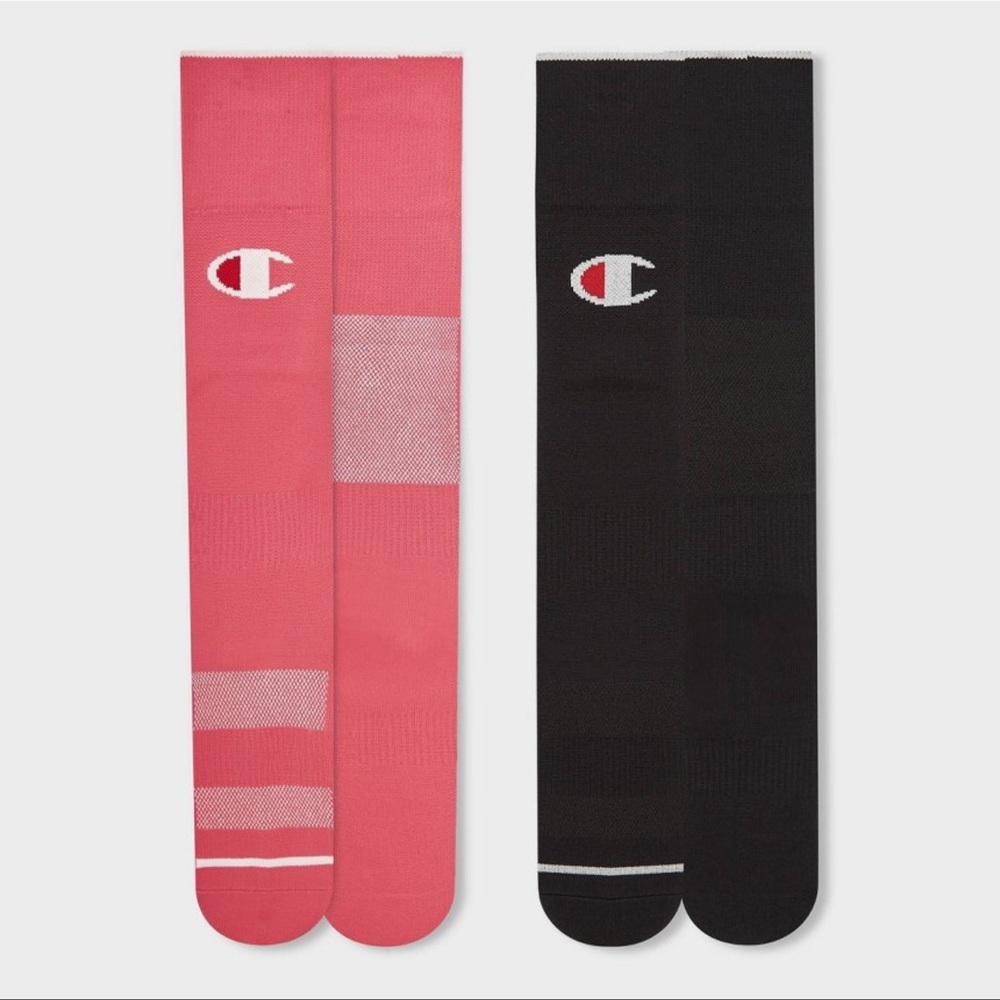 NWT Champion Women's Athletic Socks - Black and Pink